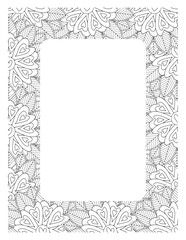 Flower Borders Coloring Books -KDP