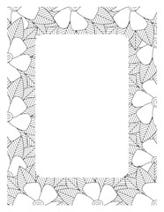 Flower Borders Coloring Books -KDP