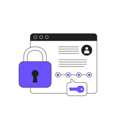 Data security illustration with software window