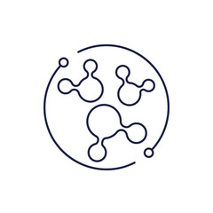 morph line icon on white