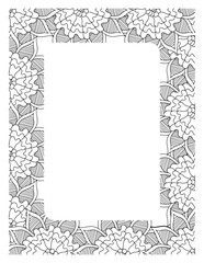 Flower Borders Coloring Books -KDP