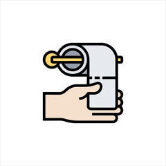 hand holding a padlock