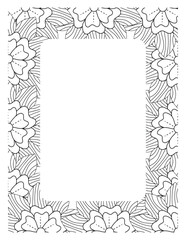 Flower Borders Coloring Books -KDP