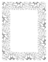 Flower Borders Coloring Books -KDP