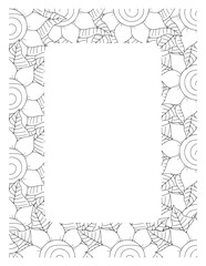 Flower Borders Coloring Books -KDP