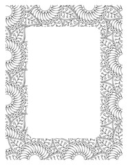 Flower Borders Coloring Books -KDP