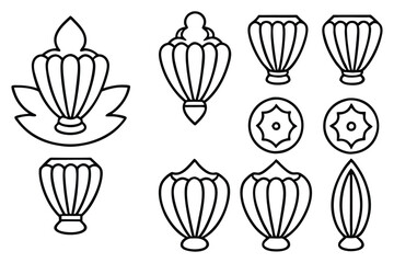 mahogany wood set of 9 pieces