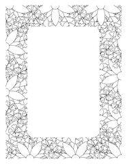 Flower Borders Coloring Books -KDP