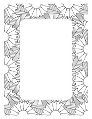 Flower Borders Coloring Books -KDP