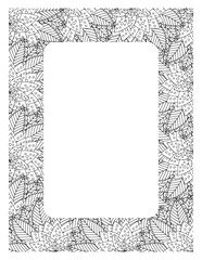 Flower Borders Coloring Books -KDP