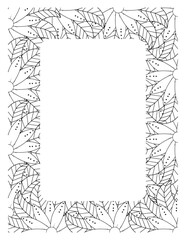 Flower Borders Coloring Books -KDP