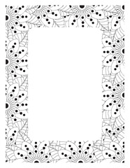 Flower Borders Coloring Books -KDP