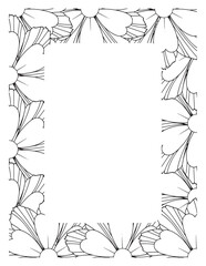 Flower Borders Coloring Books -KDP