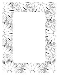 Flower Borders Coloring Books -KDP