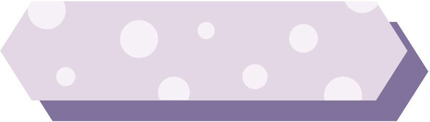 Adorable text box label with playful polka dots, ideal for headings, tags, or decorative design elements with a fun, cheerful vibe.