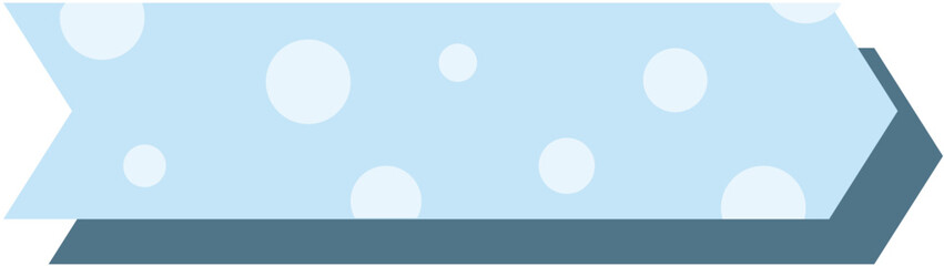 Adorable text box label with playful polka dots, ideal for headings, tags, or decorative design elements with a fun, cheerful vibe.