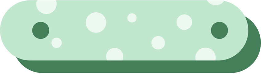 Adorable text box label with playful polka dots, ideal for headings, tags, or decorative design elements with a fun, cheerful vibe.