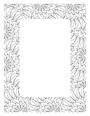 Flower Borders Coloring Books -KDP