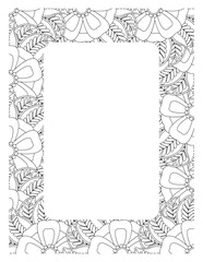 Flower Borders Coloring Books -KDP
