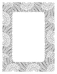 Flower Borders Coloring Books -KDP