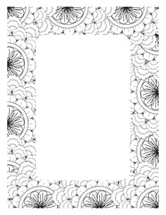 Flower Borders Coloring Books -KDP