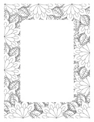Flower Borders Coloring Books -KDP