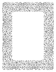 Flower Borders Coloring Books -KDP