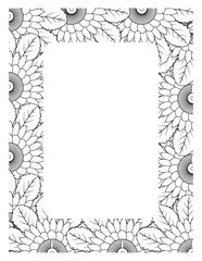Flower Borders Coloring Books -KDP