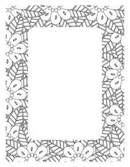 Flower Borders Coloring Books -KDP