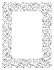 Flower Borders Coloring Books -KDP