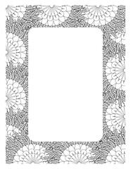 Flower Borders Coloring Books -KDP