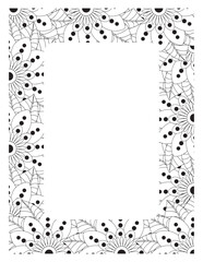 Flower Borders Coloring Books -KDP