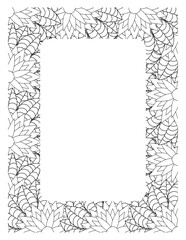 Flower Borders Coloring Books -KDP