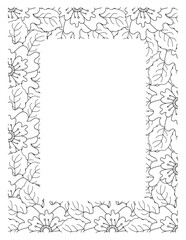 Flower Borders Coloring Books -KDP
