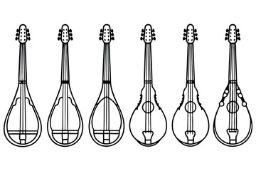 different types of mandolin set of 9 pieces