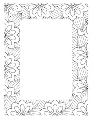 Flower Borders Coloring Books -KDP