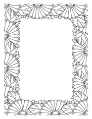 Flower Borders Coloring Books -KDP