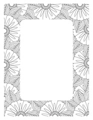 Flower Borders Coloring Books -KDP