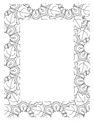 Flower Borders Coloring Books -KDP