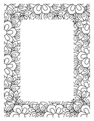 Flower Borders Coloring Books -KDP