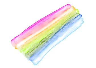 Vibrant Watercolor Rainbow Art
