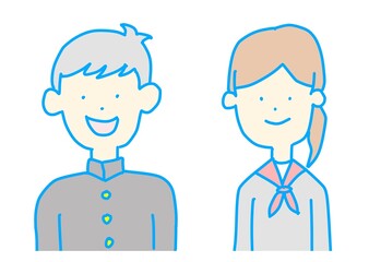 Male and Female Japanese Student Drawing