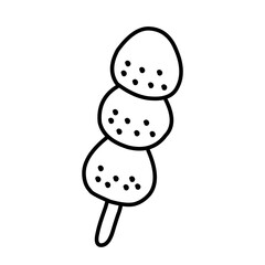 Japanese Summer Festival Icon vector Set 