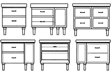 elegant marble top nightstand set