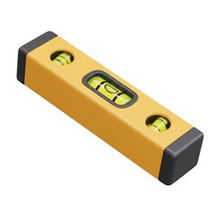3D cartoon horizontal spirit level