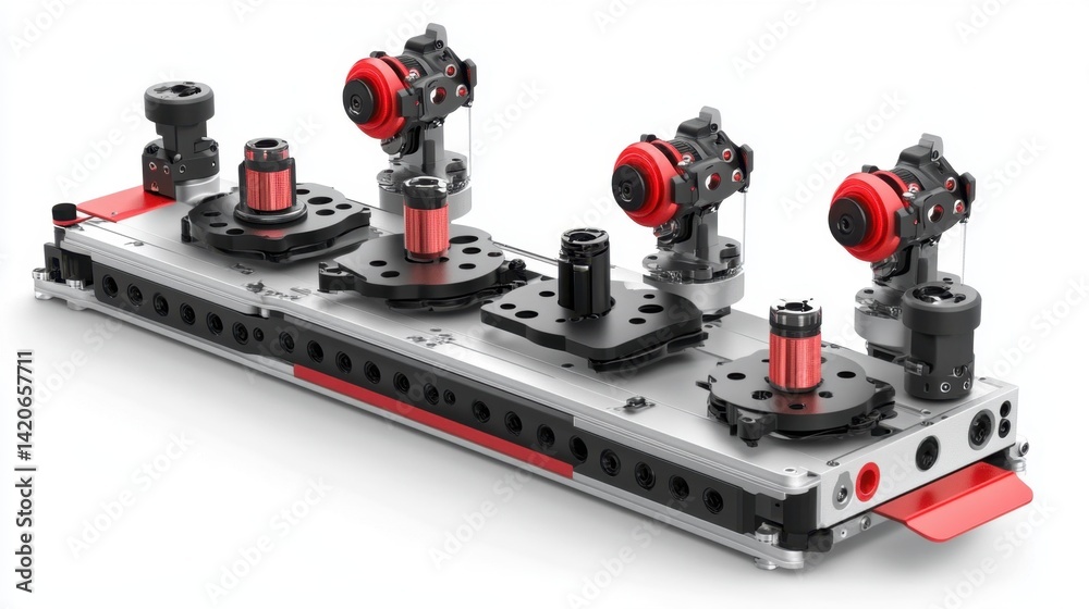 Poster advanced plc-controlled assembly line with integrated ai decision-making