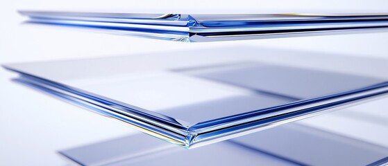 Layers of transparent panels forming a quantum computer stack