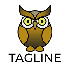 Modern Owl Mascot Logo – Creative & Minimalist Animal Design