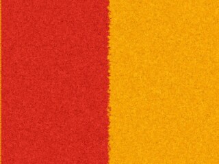 Fototapeta premium An abstract background with a split design. A textured, crimson red section sits beside a textured gold section, divided by an uneven line.