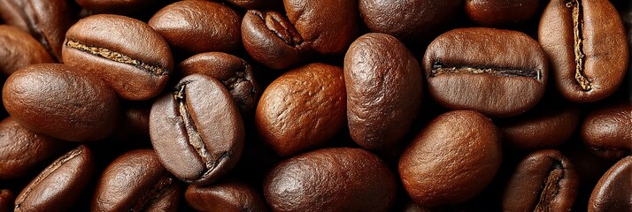 Fototapeta premium Close-up of roasted coffee beans (3)